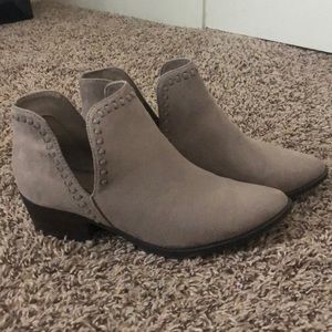 Faux suede ankle boots size 7